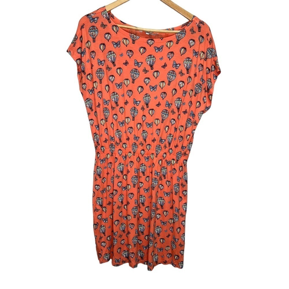 Red Herring Hot Air Balloon Butterfly Coral Dress Size 12